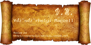 Vásárhelyi Marcell névjegykártya