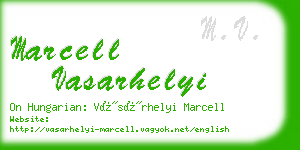 marcell vasarhelyi business card